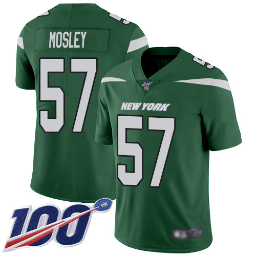 New York Jets Limited Green Men C.J. Mosley Home Jersey NFL Football #57 100th Season Vapor Untouchable